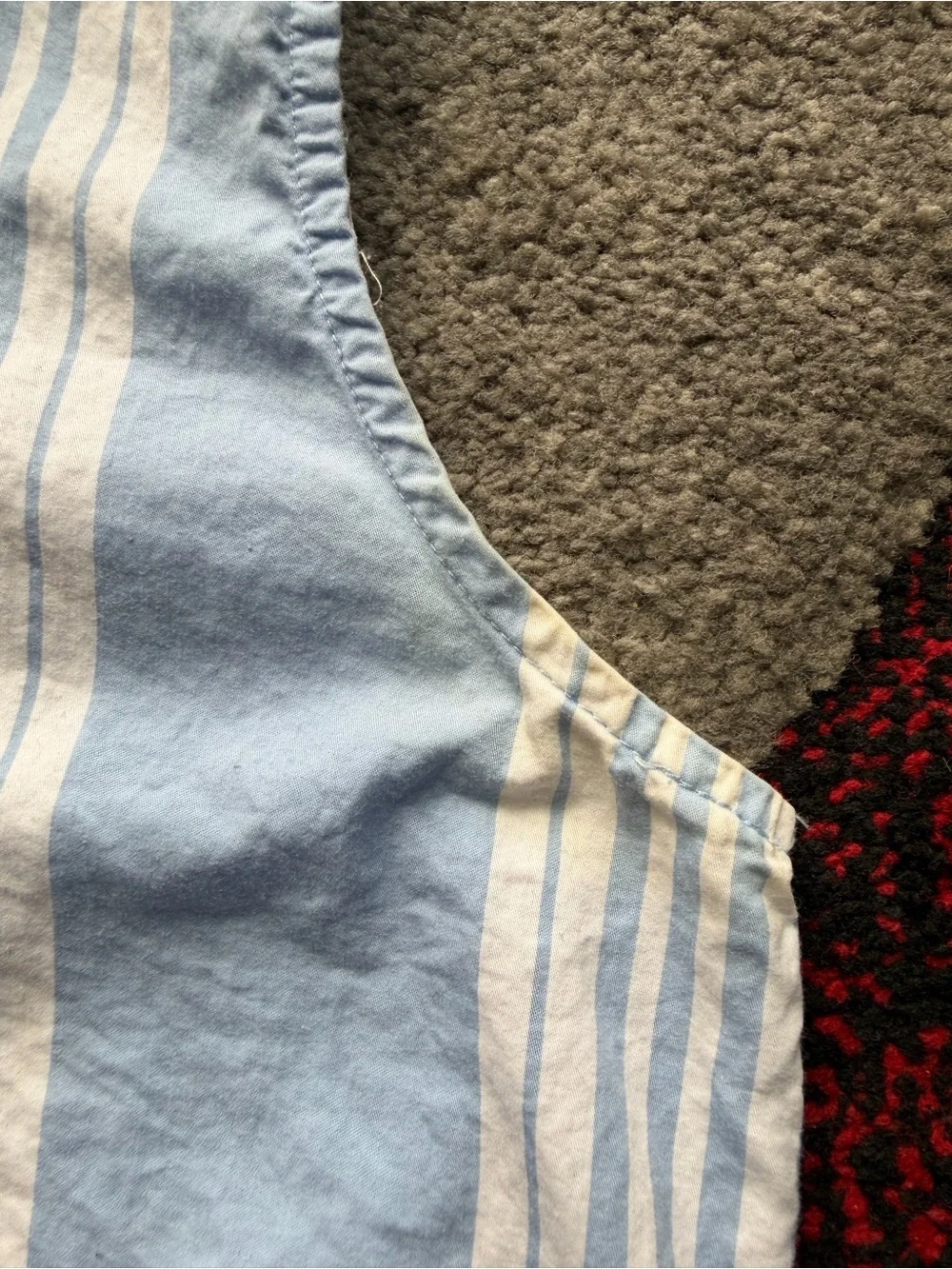 Equipment Femme Blue Striped Sleeveless Tunic Top